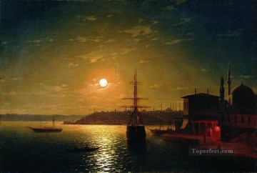 湾の黄金の角 1845 ロマンチックなイワン・アイヴァゾフスキー ロシア Oil Paintings